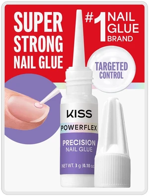 Kiss PowerFlex Nail Glue for Press Ons, Super Strong,Fast Dry Precision Tip Kiss PowerFlex Nail Glue for Press Ons, Super Strong,Fast Dry Precision Tip
