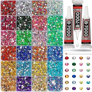 35000Pcs 3mm Resin Flatback Rhinestone Kit, 24 Colors 35000Pcs 3mm Resin Flatback Rhinestone Kit, 24 Colors