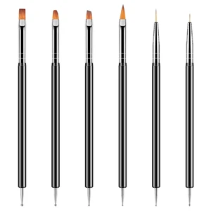 Artdone Nail Art Dotting Tools 6PCS Double-ended Brushes Kit Gel Polish Artdone Nail Art Dotting Tools 6PCS Double-ended Brushes Kit Gel Polish