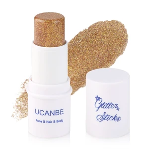 UCANBE Yellow Body Glitter Stick, Face Glitter for Singer Concerts Music Festival, Chunky Glitter Makeup Rave Accessories for Body Face Hair Eyes Lip, Sparkling Mermaid Sequins for Women UCANBE Yellow Body Glitter Stick, Face Glitter for Singer Concerts Music Festival, Chunky Glitter Makeup Rave Accessories for Body Face Hair Eyes Lip, Sparkling Mermaid Sequins for Women