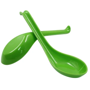 Asian Soup Spoons, 2PCS, Green Melamine Asian Soup Spoons, 2PCS, Green Melamine