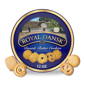 Royal Dansk Butter Cookies, Assorted Snacks Made with Real Butter, 12 Oz Royal Dansk Butter Cookies, Assorted Snacks Made with Real Butter, 12 Oz