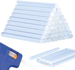 MAQIHAN 50PCS Mini Hot Glue Sticks - Clear Mini Glue Gun Stick for Crafting MAQIHAN 50PCS Mini Hot Glue Sticks - Clear Mini Glue Gun Stick for Crafting