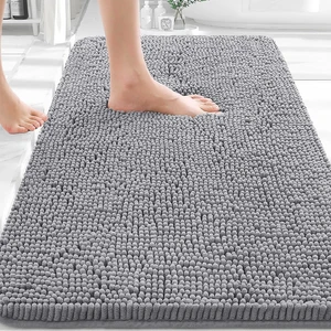 OLANLY Bathroom Rugs 30x20, Extra Soft Absorbent Chenille Bath Rugs OLANLY Bathroom Rugs 30x20, Extra Soft Absorbent Chenille Bath Rugs