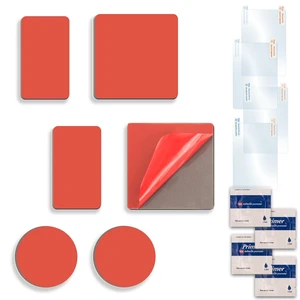 Double-Sided Adhesive Pad and Electrostatic Film for Dash Cam,Customizable,Residue-Free Accessory for Car Windshields, Includes 4 Adhesion Promoter. Double-Sided Adhesive Pad and Electrostatic Film for Dash Cam,Customizable,Residue-Free Accessory for Car Windshields, Includes 4 Adhesion Promoter.