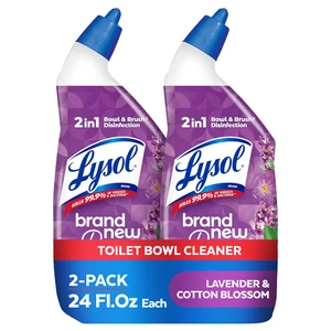 Lysol Toilet Bowl Cleaner Clinging Gel, Lavender Scent, 24 oz, 2 Pack Lysol Toilet Bowl Cleaner Clinging Gel, Lavender Scent, 24 oz, 2 Pack