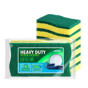 AIDEA Sponges Kitchen, Heavy Duty Scrub Sponge, 6Count, Sponges for Dishes AIDEA Sponges Kitchen, Heavy Duty Scrub Sponge, 6Count, Sponges for Dishes
