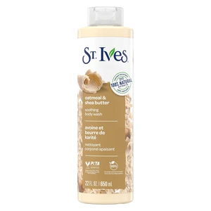 St. Ives Oatmeal & Shea Butter Body Wash, Soothing Body Care with 100% Natural Extracts, Moisturizing Body Soap, Daily Shower Gel Cleanser with Comforting Warm Fragrance, 22oz St. Ives Oatmeal & Shea Butter Body Wash, Soothing Body Care with 100% Natural Extracts, Moisturizing Body Soap, Daily Shower Gel Cleanser with Comforting Warm Fragrance, 22oz