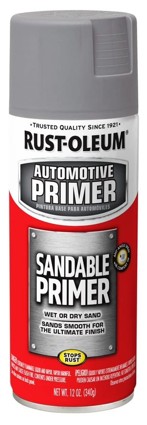 Rust-Oleum 249415 Automotive Sandable Primer Spray, 12 oz, Gray Rust-Oleum 249415 Automotive Sandable Primer Spray, 12 oz, Gray