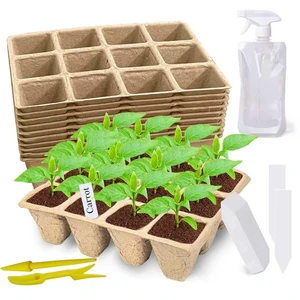 120 Cells Seed Starter Tray, 10 Pack Plant Starter Kit 120 Cells Seed Starter Tray, 10 Pack Plant Starter Kit