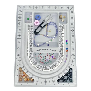 Bead plate, bead measuring plate, jewelry design tray, bead design table, suitable for necklace, jewelry production, design, measurement, DIY production Bead plate, bead measuring plate, jewelry design tray, bead design table, suitable for necklace, jewelry production, design, measurement, DIY production