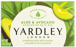 Yardley London Nourishing Bath Soap Bar Aloe & Avocado, Conditions Skin with Creamy Avocado & Olive Extracts, 4.0 oz Bath Bar, 1 Soap Bar Yardley London Nourishing Bath Soap Bar Aloe & Avocado, Conditions Skin with Creamy Avocado & Olive Extracts, 4.0 oz Bath Bar, 1 Soap Bar