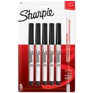 Sharpie Permanent Markers, Ultra Fine Point, Black, 5 Count - Home, School, Office Supplies Sharpie Permanent Markers, Ultra Fine Point, Black, 5 Count - Home, School, Office Supplies