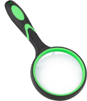 Celosia Handheld Magnifying Glass for Seniors & Kids 75mm, 10X Celosia Handheld Magnifying Glass for Seniors & Kids 75mm, 10X