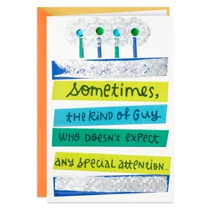 Hallmark Birthday Card for Him (Extra Attention), Color Band Cake (0499RZB1194) Hallmark Birthday Card for Him (Extra Attention), Color Band Cake (0499RZB1194)