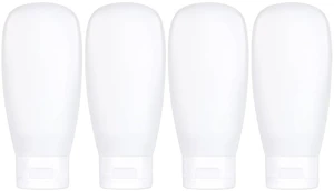 TSA Approved Travel Bottles Set for Toiletries Travel Size Containers Kit 4 Pack Portable Leak Proof Refillable Squeeze Cosmetic Airplane Essential Shampoo Hair Conditioner Body Lotion Bath Shower Gel TSA Approved Travel Bottles Set for Toiletries Travel Size Containers Kit 4 Pack Portable Leak Proof Refillable Squeeze Cosmetic Airplane Essential Shampoo Hair Conditioner Body Lotion Bath Shower Gel