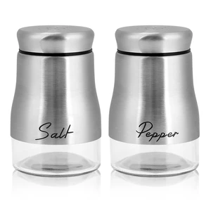 Accmor Salt and Pepper Shakers Set, 5 Ounce Salt and Pepper Shaker with Glass Bottom, Modern Salt Pepper Containers Dispenser for Home Kitchen Cooking Restaurants Accmor Salt and Pepper Shakers Set, 5 Ounce Salt and Pepper Shaker with Glass Bottom, Modern Salt Pepper Containers Dispenser for Home Kitchen Cooking Restaurants
