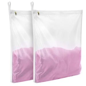 GOGOODA 2 Pack Delicates Laundry Bags, Fine Mesh Wash Bag with Hanging Loop GOGOODA 2 Pack Delicates Laundry Bags, Fine Mesh Wash Bag with Hanging Loop
