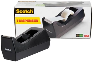 Scotch Desktop Tape Dispenser, Black, 2.7 in. x 2.7 in. x 6.4 in. Scotch Desktop Tape Dispenser, Black, 2.7 in. x 2.7 in. x 6.4 in.