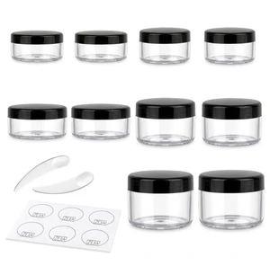 10pcs Small Travel Containers, 3/5/10/15/20 Gram Sample Jars with Lids 10pcs Small Travel Containers, 3/5/10/15/20 Gram Sample Jars with Lids