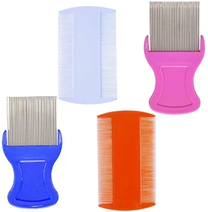 4Pcs Head Hair Comb: 2Pcs Hair Comb Double Sided 2Pcs Removal Dandruff Comb