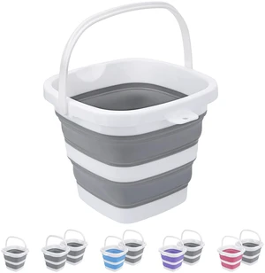 Collapsible Bucket, 5L 1.3Gallon Small Cleaning Mop Buckets for Household Outdoor Car Washing Tub Plastic Foldable Portable Camping Beach Sand Water Pot Pail Space Saving Square Collapsible Bucket, 5L 1.3Gallon Small Cleaning Mop Buckets for Household Outdoor Car Washing Tub Plastic Foldable Portable Camping Beach Sand Water Pot Pail Space Saving Square