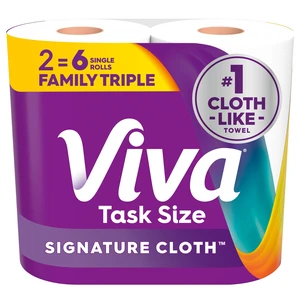 Viva Signature Cloth Paper Towels, 2 Family Triple, 141 Sheets per Roll Viva Signature Cloth Paper Towels, 2 Family Triple, 141 Sheets per Roll