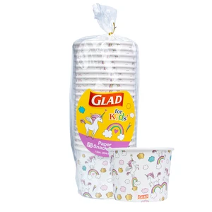 Glad for Kids Unicorns Disposable Paper Snack Bowls, 12 Oz, 20 Count Glad for Kids Unicorns Disposable Paper Snack Bowls, 12 Oz, 20 Count
