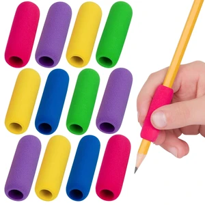 The Pencil Grip The Classics Soft Foam Pencil Grips, Ergonomic Writing Aid For Lefties And Righties, 1.5 Inch Long, Assorted Colors, 12 Count - TPG-16412 The Pencil Grip The Classics Soft Foam Pencil Grips, Ergonomic Writing Aid For Lefties And Righties, 1.5 Inch Long, Assorted Colors, 12 Count - TPG-16412