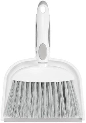 NACENA Small Dust Pan and Brush Set, Mini Broom and Dustpan Set, White&Gray NACENA Small Dust Pan and Brush Set, Mini Broom and Dustpan Set, White&Gray