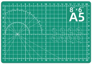 DIYSELF 8in×6in Cutting Mat, A5 Cutting Mat for Sewing, Paper Craft Tools DIYSELF 8in×6in Cutting Mat, A5 Cutting Mat for Sewing, Paper Craft Tools