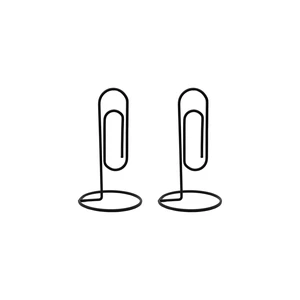 2PCS Desk Paper Clip Memo Holder Stand, Office Note Organizer, Table Card Photo Stand, Desktop Accessory for Letter, Bill, Document Storage, Message Display, Home and Office Use Black 2PCS Desk Paper Clip Memo Holder Stand, Office Note Organizer, Table Card Photo Stand, Desktop Accessory for Letter, Bill, Document Storage, Message Display, Home and Office Use Black