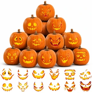 Pumpkin Decorations Kit, Halloween Pumpkin Stickers, Halloween Decorations with Funny Faces, Halloween Party Favors for Classroom, Pumpkin Decorating Pumpkin Decorations Kit, Halloween Pumpkin Stickers, Halloween Decorations with Funny Faces, Halloween Party Favors for Classroom, Pumpkin Decorating