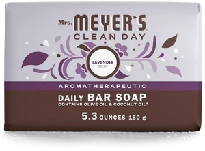 MRS. MEYER'S CLEAN DAY Bar Soap, Lavender, 5.3 oz, 1 Bar MRS. MEYER'S CLEAN DAY Bar Soap, Lavender, 5.3 oz, 1 Bar