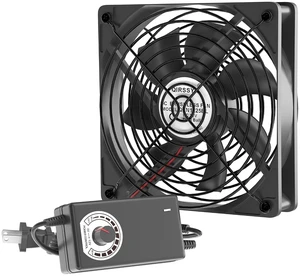 Computer Fan with AC Plug, AC 100-240V Vriable Speed Fan Computer Fan with AC Plug, AC 100-240V Vriable Speed Fan