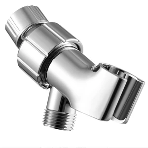 OFFO Adjustable Shower Head Holder for Handheld Shower Head, Shower Arm Mount for Connecting Shower Arm and Shower Hose, 1/2 Inch IPS Female Inlet and Male Outlet, Chrome Finish OFFO Adjustable Shower Head Holder for Handheld Shower Head, Shower Arm Mount for Connecting Shower Arm and Shower Hose, 1/2 Inch IPS Female Inlet and Male Outlet, Chrome Finish