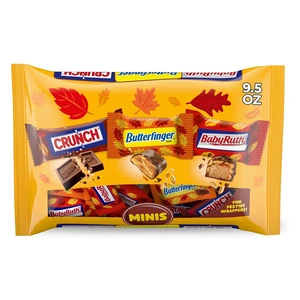 Butterfinger, CRUNCH and Baby Ruth Minis Halloween Candy Bars Bulk, 9.5 oz Butterfinger, CRUNCH and Baby Ruth Minis Halloween Candy Bars Bulk, 9.5 oz