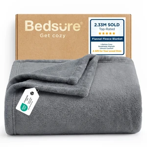 Bedsure Soft Fleece Throw Bed Blanket for Couch Grey - Lightweight Fuzzy Cozy Halloween Decorations Blankets and Throws for Sofa, Couch, Travel, Camping, 50x60 inches Bedsure Soft Fleece Throw Bed Blanket for Couch Grey - Lightweight Fuzzy Cozy Halloween Decorations Blankets and Throws for Sofa, Couch, Travel, Camping, 50x60 inches