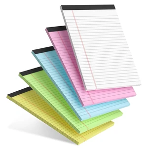 5pcs Small Note Pads 5x8 Notebook College Ruled Legal Pads Color Notepads 5 Pack Study Back Writing Pads 5 x 8 Perforated Narrow Ruled Pads of Paper for School & Office Supplies 30 Sheets/Pack 5pcs Small Note Pads 5x8 Notebook College Ruled Legal Pads Color Notepads 5 Pack Study Back Writing Pads 5 x 8 Perforated Narrow Ruled Pads of Paper for School & Office Supplies 30 Sheets/Pack
