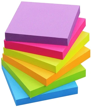 SIMONA Sticky Notes 3x3 Inch, Sticky Pads 6 Bright Colors, 600 Sheets SIMONA Sticky Notes 3x3 Inch, Sticky Pads 6 Bright Colors, 600 Sheets