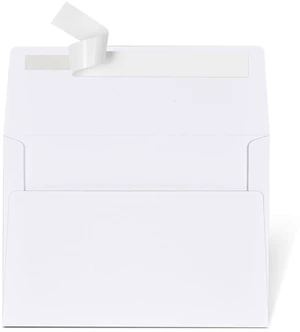 AZAZA 5x7 Envelopes for Invitations, 50-Pack White A7 Envelopes, Self-Seal AZAZA 5x7 Envelopes for Invitations, 50-Pack White A7 Envelopes, Self-Seal