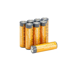 Amazon Basics 8-Pack AA Alkaline High-Performance Batteries, 1.5 Volt, 10-Year Shelf Life, Long-lasting Power Amazon Basics 8-Pack AA Alkaline High-Performance Batteries, 1.5 Volt, 10-Year Shelf Life, Long-lasting Power