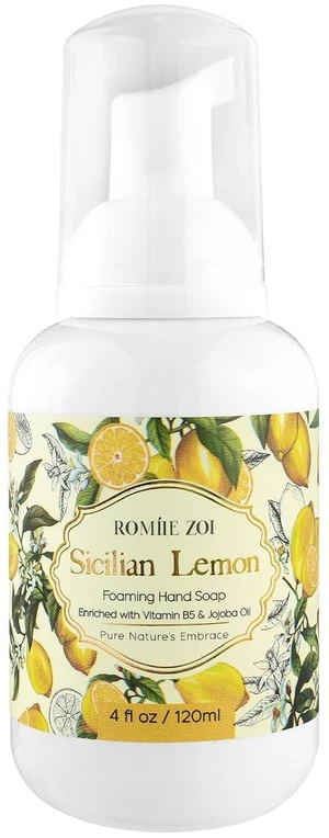 ROMIIE ZOI Foaming Hand Soap, Sicilian Lemon Scent, 4 fl oz Travel Size