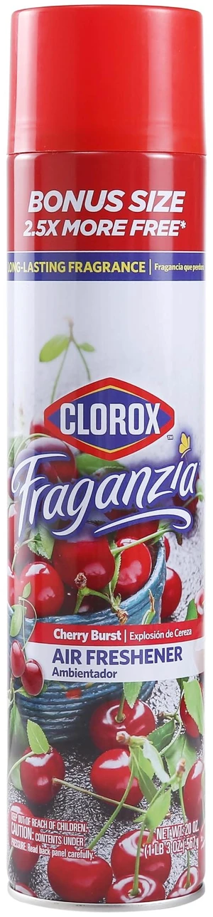 Clorox Fraganzia Air Freshener Spray, Cherry Burst, 20 oz Clorox Fraganzia Air Freshener Spray, Cherry Burst, 20 oz
