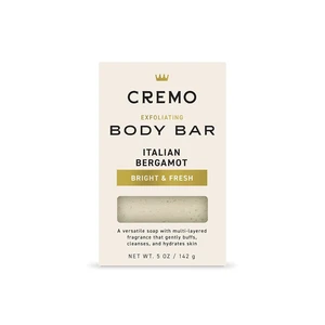 Cremo Exfoliating Body Bar Soap for Men, Italian Bergamot Scent, 5 Oz Cremo Exfoliating Body Bar Soap for Men, Italian Bergamot Scent, 5 Oz