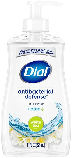 Dial Antibacterial Liquid Hand Soap, White Tea, 11 fl oz Dial Antibacterial Liquid Hand Soap, White Tea, 11 fl oz