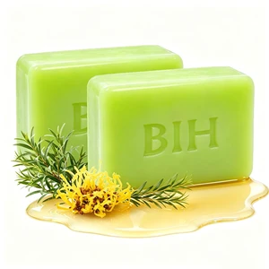 BIH Tea Tree Soap, 2 Pack Relief Soap Bar Infused with Tea Tree Essential Oil, Refreshing Exfoliating Green Foot & Body Bar for Oily Rough Skin, Addresses Foot & Skin Discomfort, Unisex Daily Use