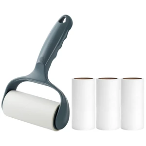 Flat Sticky Lint Roller for Couch Desk Chair Dog/Cat Bed Balliard Table Lint Roller for Pet Hair Lint Remover T Shape Handle with 4 Refill Rolls (Navy Black) Flat Sticky Lint Roller for Couch Desk Chair Dog/Cat Bed Balliard Table Lint Roller for Pet Hair Lint Remover T Shape Handle with 4 Refill Rolls (Navy Black)