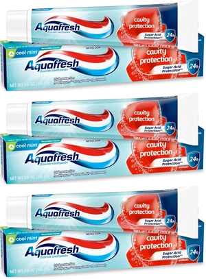Cavity Protection Fluoride Toothpaste for Healthy Gums, Strong Teeth, and Fresh Breath, Cool Mint, 5.6 oz (Pack of 3) Cavity Protection Fluoride Toothpaste for Healthy Gums, Strong Teeth, and Fresh Breath, Cool Mint, 5.6 oz (Pack of 3)