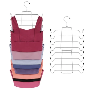 Tank Top Hanger, Bra Organizer for Closet, Space Saving | 16 Hooks Total, Sturdy Metal, 360° Rotating, Foldable Design, Hanging Closet Organizers and Storage for Apartments and Dorms Tank Top Hanger, Bra Organizer for Closet, Space Saving | 16 Hooks Total, Sturdy Metal, 360° Rotating, Foldable Design, Hanging Closet Organizers and Storage for Apartments and Dorms